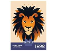 Rompecabezas De 1000 Piezas Majestic Lion Vector Portrait with Bold Mane Rompecabezas para Adultos Juego Familiar Mejora La Memoria Oferta como Regalo para Toda La Familia 70x50cm/1000pcs