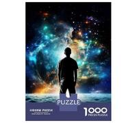 Rompecabezas De 1000 Piezas Man Looking at Stars Rompecabezas para Adultos Juego De Ingenio Análisis Y Lógica Interacción Entre Padres E Hijos 70x50cm/1000pcs