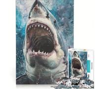 Rompecabezas de 1000 Piezas Maneater para Adultos Juego Interactivo Actividades Divertidas para Hacer en casa Toda la Familia 38x26cm