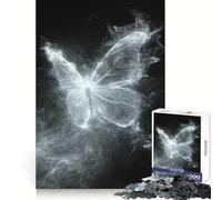 Rompecabezas de 1000 Piezas Mariposa Fantasma Blanca para Adolescentes, Ideal para Hacer Ejercicio, Practicar Ocio o como Regalo de cumpleaños (50x75cm)