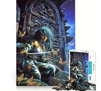 Rompecabezas de 1000 Piezas Mariposa Princesa Borde Juego Diversión Cognitiva Juego Lento Divertido Arte Navideño Exhibición (50x75cm)