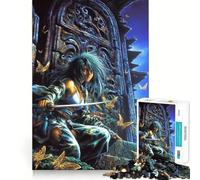 Rompecabezas de 1000 Piezas Mariposa Princesa Corte preciso Divertido Desafío Mental Juguete Juego de Descanso Cumpleaños Arte Juego (38x26cm)