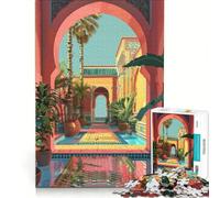 Rompecabezas de 1000 Piezas Marrakech, Morocco | 38x52cm Juego práctico Interesante método para reducir el estrés Regalos de cumpleaños y únicos.