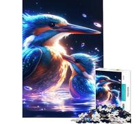 Rompecabezas de 1000 Piezas Martín Pescador para Padres e Hijos Juego Educativo desafío Juguete Juego de ingenio decoración Perfecta Regalo para Hombres y Mujeres (tamaño 38x52cm)