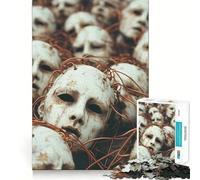Rompecabezas de 1000 Piezas Máscaras Enredadas para Adolescentes Mejora la Memoria Diversión Relajante Bordes precisos Regalo Original 50x75cm