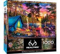 Rompecabezas de 1000 piezas MasterPieces para adultos y familia: puesta de sol de verano sin fin, 19,25 x 26,75 pulgadas