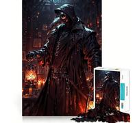 Rompecabezas de 1000 Piezas Médico de la Peste con linternas para Adolescentes, Pure Logic Toy, Gentle Relax Clean Cut Fine Art Piece (38x52cm)