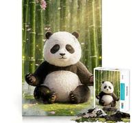 Rompecabezas de 1000 Piezas Meditación del Panda Pacífico para Adultos y Adolescentes Juego Mental Relajante y Divertido Bordes definidos Regalo Memorable (38x52cm)