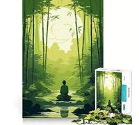 Rompecabezas de 1000 Piezas Meditación Jardín Zen - Juego de Ejercicios mentales - Encaje Huecos - Desafío Interactivo para el Cerebro en casa (50x75cm)
