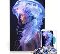 Rompecabezas de 1000 Piezas Medusa Chica Cyberpunk, Juego Familiar, Actividades Divertidas en casa, cumpleaños y Navidad 38x26cm