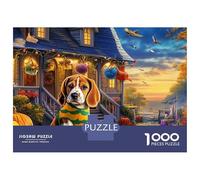 Rompecabezas de 1000 Piezas Mejorar la cognición de Beagle, Papel Premium, Juguete Educativo Adultos, Rompecabezas de Cuentos de Hadas Adolescentes, 38 x 26 cm (1000 Piezas)