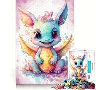 Rompecabezas de 1000 Piezas Mi pequeño Amigo dragón para Adultos y Adolescentes Rompecabezas Mental Arte para armar sin estrés Regalo Original (50x75cm)