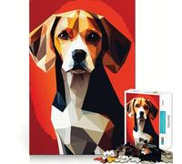 Rompecabezas de 1000 Piezas Mi Perro Beagle para Adolescentes Juguete fácil de Usar y con un diseño Atractivo Ideal para el Ocio (50x75cm)