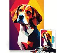 Rompecabezas de 1000 Piezas Mi Perro Beagle para Adultos Ayuda a desarrollar la Memoria, Proporciona Momentos de Paz y es un Regalo de Primera Calidad (50x75cm)