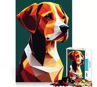 Rompecabezas de 1000 Piezas Mi Perro Beagle para Adultos Juguete de lógica Resistente, Divertido y Relajante Bordes definidos Regalo Memorable (38x26cm)
