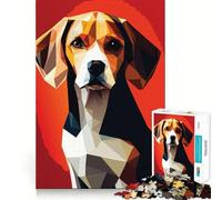 Rompecabezas de 1000 Piezas Mi Perro Beagle para Adultos y Adolescentes Juego Mental, diversión Tranquila, Bordes Afilados, Regalo Memorable (38x52cm)