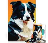 Rompecabezas de 1000 Piezas Mi Perro Border Collie para Adultos Juguete de lógica Fina, Divertido y silencioso Bordes limpios Regalo Memorable (38x26cm)