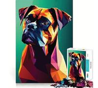 Rompecabezas de 1000 Piezas Mi Perro bóxer para Adolescentes Juguete de Habilidad para Rompecabezas Diversión compartida Diseño de Corte preciso Decoración de Pared (50x75cm)
