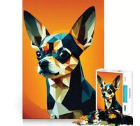 Rompecabezas de 1000 Piezas Mi Perro Chihuahua para Adolescentes Ideal para desarrollar la Memoria, armar sin estrés Un Regalo entrañable (50x75cm)