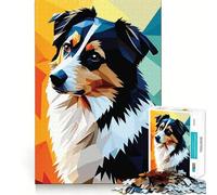 Rompecabezas de 1000 Piezas Mi Perro Pastor Australiano para Adolescentes Ayuda a Mejorar la Memoria Diseño Divertido y Relajante Regalo Elegante (50x75cm)