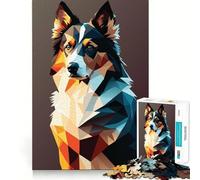 Rompecabezas de 1000 Piezas Mi Perro Pastor Australiano para Adultos Ideal para ejercitar la Memoria y Disfrutar de Momentos de Paz Diseño para armar Regalo Premium (50x75cm)