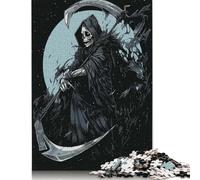 Rompecabezas de 1000 Piezas Midnight Reape para Adultos, Ideal para Halloween, Ideal para divertirse en Familia y Jugar en la Noche. 1000 Piezas (38 x 26 cm)