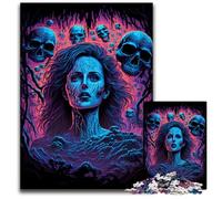 Rompecabezas de 1000 Piezas Miedo a lo Desconocido, desafiante Juego de desafío Mental para Adolescentes y Familia, 50x75cm/19,68x29,52 Pulgadas