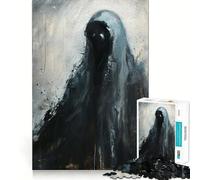 Rompecabezas de 1000 Piezas Miedo Sombrío para Adultos Juguete para Pensar, calmar, Relajarse, Arte de Pared con Corte Limpio 38x52cm