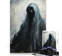 Rompecabezas de 1000 Piezas Miedo Sombrío para Adultos Juguete para Pensar, calmar, Relajarse, Arte de Pared con Corte Limpio 38x52cm