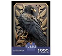 Rompecabezas De 1000 Piezas Mighty Golden Eagle Rompecabezas para Adultos Juego De Ingenio Carrera De Velocidad De Manos Cumpleaños Y Navidad 38x26cm/1000pcs