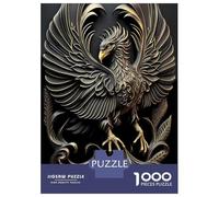 Rompecabezas De 1000 Piezas Mighty Golden Phoenix Deco Rompecabezas para Adultos Juego De Ingenio Carrera De Velocidad De Manos Cumpleaños Y Navidad 38x26cm/1000pcs