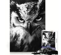 Rompecabezas de 1000 Piezas Mirada Penetrante para Adultos Regalo Ideal para Adultos Juguete de lógica Estimulante Juego Relajante Bordes Transparentes Regalo conmovedor (38x26cm)