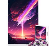 Rompecabezas de 1000 Piezas Mirando Las Estrellas Juguete antiestrés Regalo de cumpleaños Juego Educativo con Piezas de Formas aleatorias Totalmente entrelazadas tamaño 38x52cm