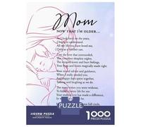 Rompecabezas De 1000 Piezas Mom Now That Im Older Rompecabezas para Adultos Juguetes Antiestrés Decoración Perfecta Cumpleaños Y Navidad 38x26cm/1000pcs