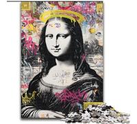 Rompecabezas de 1000 Piezas Mona Lisa Is Funny para Adultos y Adolescentes, Noches de Juegos, Juguete Colorido para Regalar en casa (26x38cm)