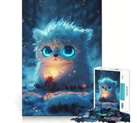 Rompecabezas de 1000 Piezas Monstruo de la Vela No Esponjoso,Juguete Que desafía la Mente,Troquelado de Alta precisión,Divertido desafío para el Tiempo de Espera (38x52cm)