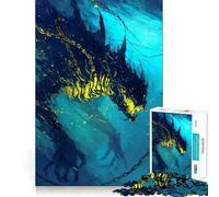 Rompecabezas de 1000 Piezas Monstruo Marino en Las Profundidades Azules para Adultos Ideal para desarrollar la Memoria, aliviar el estrés y armar (38x52cm)