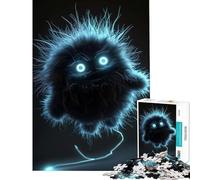 Rompecabezas de 1000 Piezas Monstruo Negro No Peludo Desafío de Inteligencia Cerebral Juguetes Adictivos Juegos Educativos Carrera de Velocidad de Mano Regalos para Cumpleaños Tamaño 38x26cm