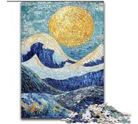 Rompecabezas de 1000 Piezas Montaña de Van Gogh para Adultos y Adolescentes Un desafío difícil y antiestrés para la decoración del hogar (26x38cm) para Mayores de 14 años