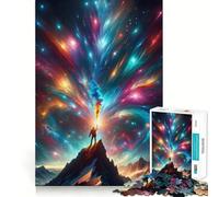 Rompecabezas de 1000 Piezas Montaña Que se eleva hacia el Cielo para Adolescentes Juguete de Habilidad para Rompecabezas Diversión compartida Corte preciso Decoración de Pared (38x52cm)