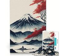Rompecabezas de 1000 Piezas Monte Fuji Sereno para Adultos Rompecabezas Mental Arte para la Calma Mental (38x52cm)