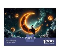 Rompecabezas De 1000 Piezas Moonlit Fantasy Celestial Dreamscape Rompecabezas para Adultos Juego Práctico Una Obra De Arte Cumpleaños Y Navidad 70x50cm/1000pcs