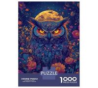 Rompecabezas De 1000 Piezas Moonlit Owl Fantasy Rompecabezas para Adultos Juego De Ingenio Análisis Y Lógica Cumpleaños 70x50cm/1000pcs