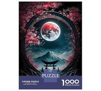 Rompecabezas De 1000 Piezas Moonlit Sakura Serenity Rompecabezas para Adultos Juguete Decoración De Pared Regalo De Cumpleaños Cumpleaños Y Navidad 70x50cm/1000pcs