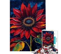 Rompecabezas de 1000 Piezas Moulin Rouge Girasol Pintura Difícil y Reto Actividades Familiares Juguetes de Decoración para el Hogar para Mayores de 14 años Juego de Rompecabezas Ofrecido (38x52cm)