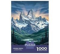 Rompecabezas De 1000 Piezas - Mount Fitz Roy Patagonia Argentina Rompecabezas para Adultos Juegos Familiares Carrera De Velocidad Manual Oferta como Regalos para Toda La Familia 52x38cm/1000pcs
