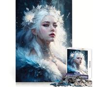 Rompecabezas de 1000 Piezas Mujer con Cabello Platino para Adultos Ideal para Mejorar la Memoria, brindar un Entretenimiento Tranquilo y una Experiencia Memorable (50x75cm)