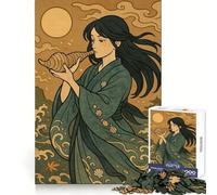 Rompecabezas de 1000 Piezas Mujer con caracola Junto al mar para Adolescentes Ideal para Entrenar la concentración, Relajarse y divertirse Un Regalo Original y considerado (50x75cm)
