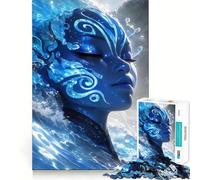 Rompecabezas de 1000 Piezas Mujer Espíritu del Agua para Adolescentes Juego Que estimula el Cerebro Encaje Huecos Actividad Relajante para Grupos en Interiores (38x52cm)
