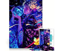 Rompecabezas de 1000 Piezas Mujer mística con orbe para Adultos Juguete de lógica Fina, silencioso y Divertido Bordes limpios Regalo Memorable (50x75cm)